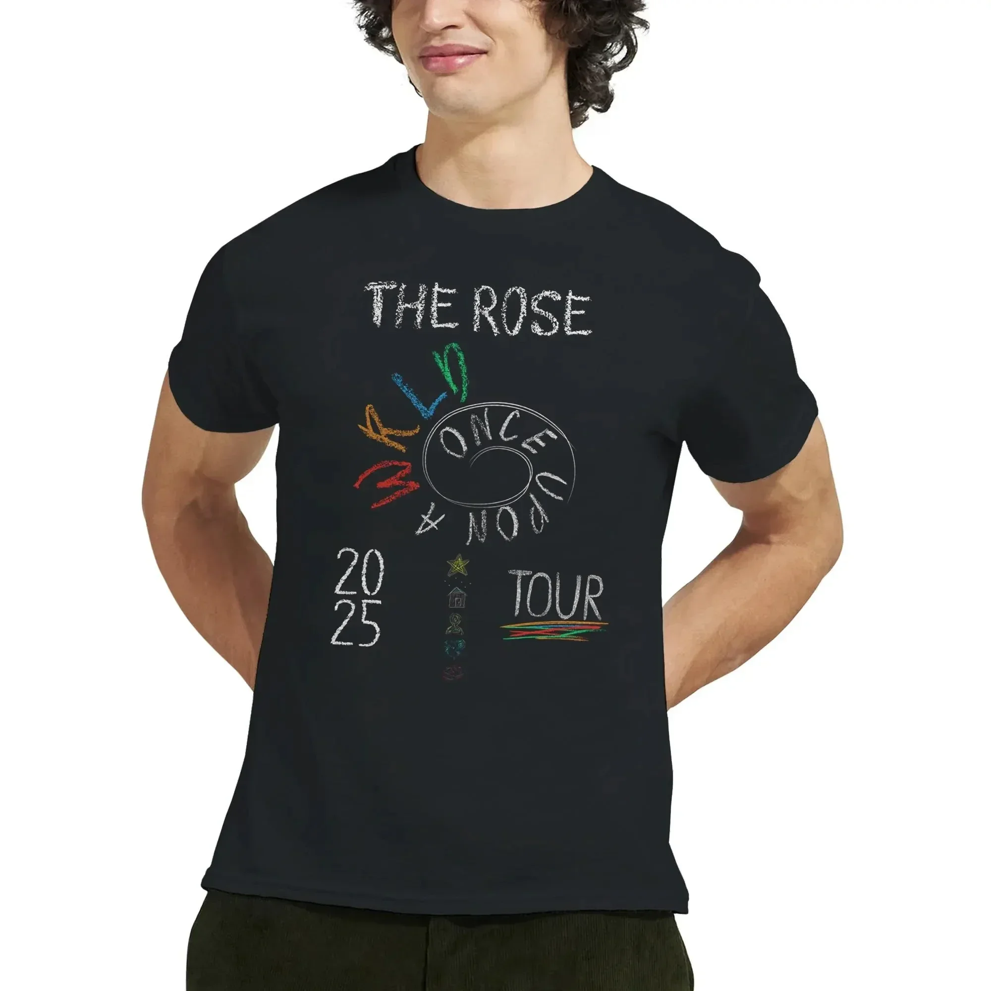 Street Fashion Men 2025 - Rose World Tour 2025 Shirt Choose